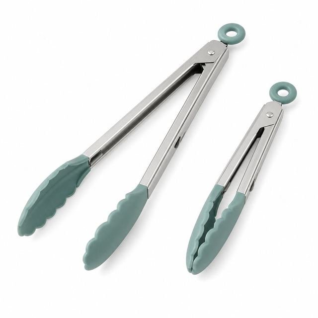 Locking Stainless Steel Tongs